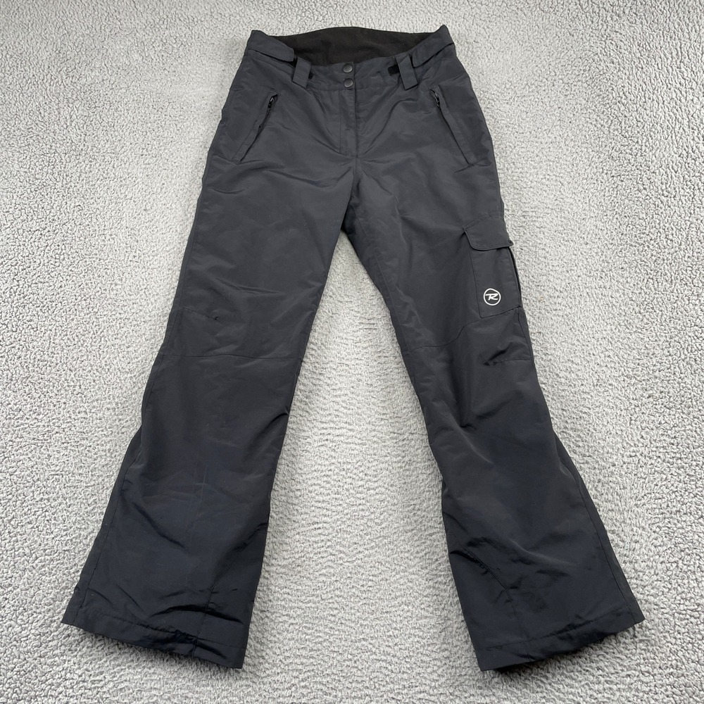 Rossignol Ski Pants Kids 16 Black RLFYP02 Cargo Pocket Insulated Snow Pants